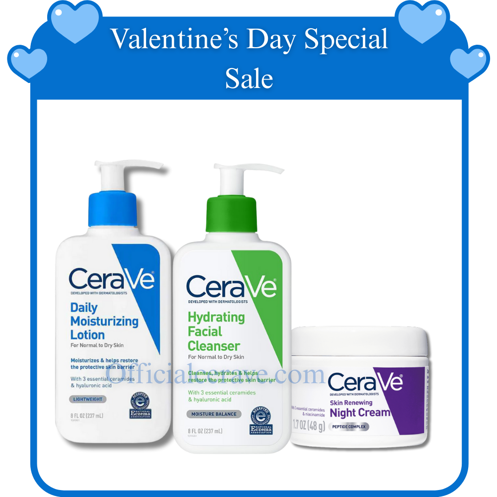 (Valentine’s Day Special Sale) CeraVe Moisturizer & Hydrating Facial Cleanser