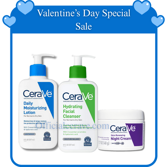(Valentine’s Day Special Sale) CeraVe Moisturizer & Hydrating Facial Cleanser