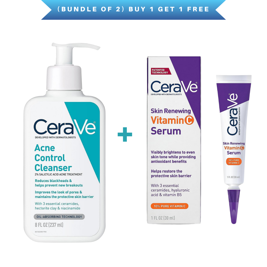 (Bundle of 2) Acne Control Cleanser + Serum